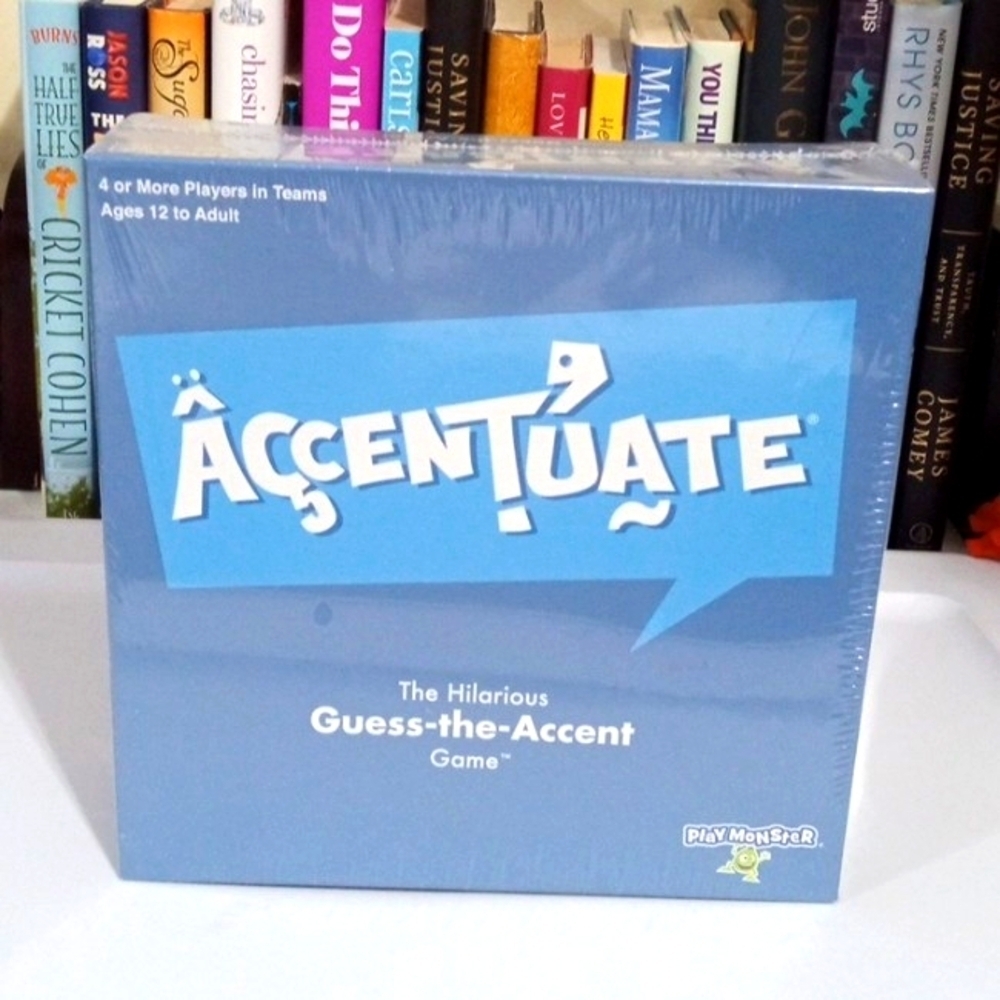 ACCENTUATE THE GUESS THE ACCENT GAME AGES 12 TO ADULT NWT